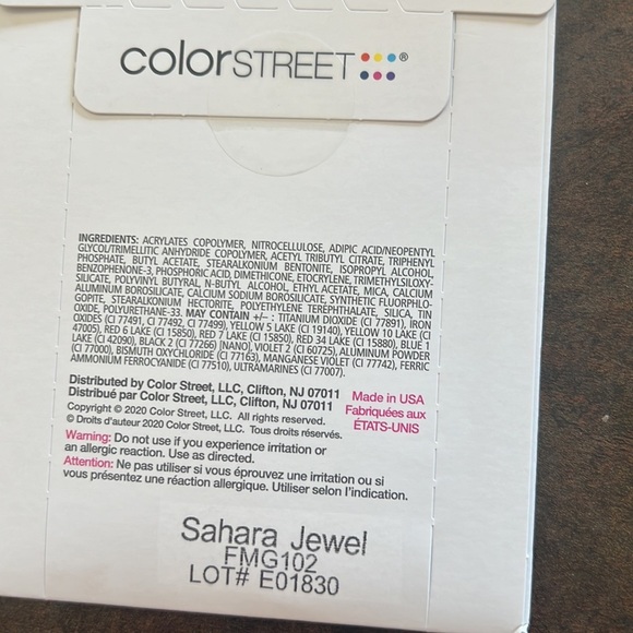 Color street Sahara Jewel nail polish strips glitter - Picture 3 of 4